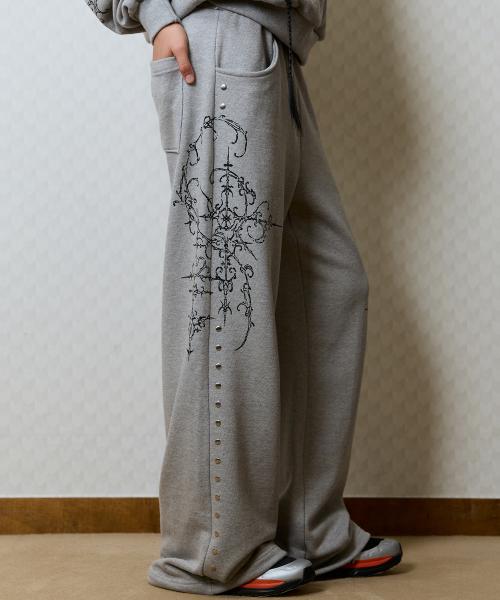 GT PRINTED TRANING PANTS(GRAY)