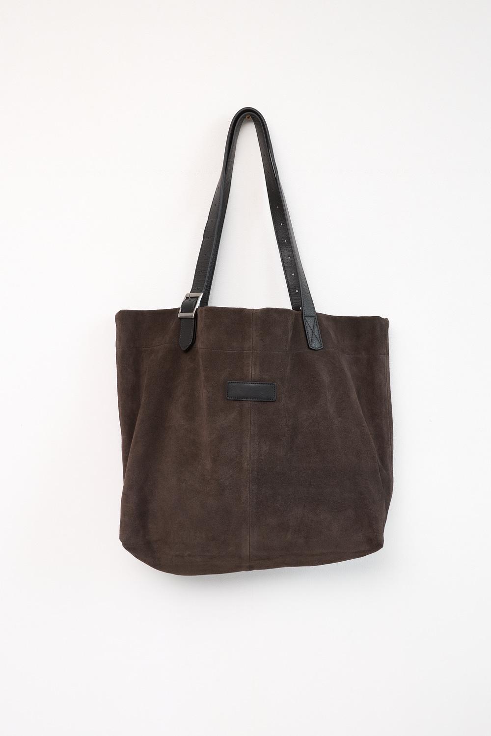 Suede Tote Charcoal