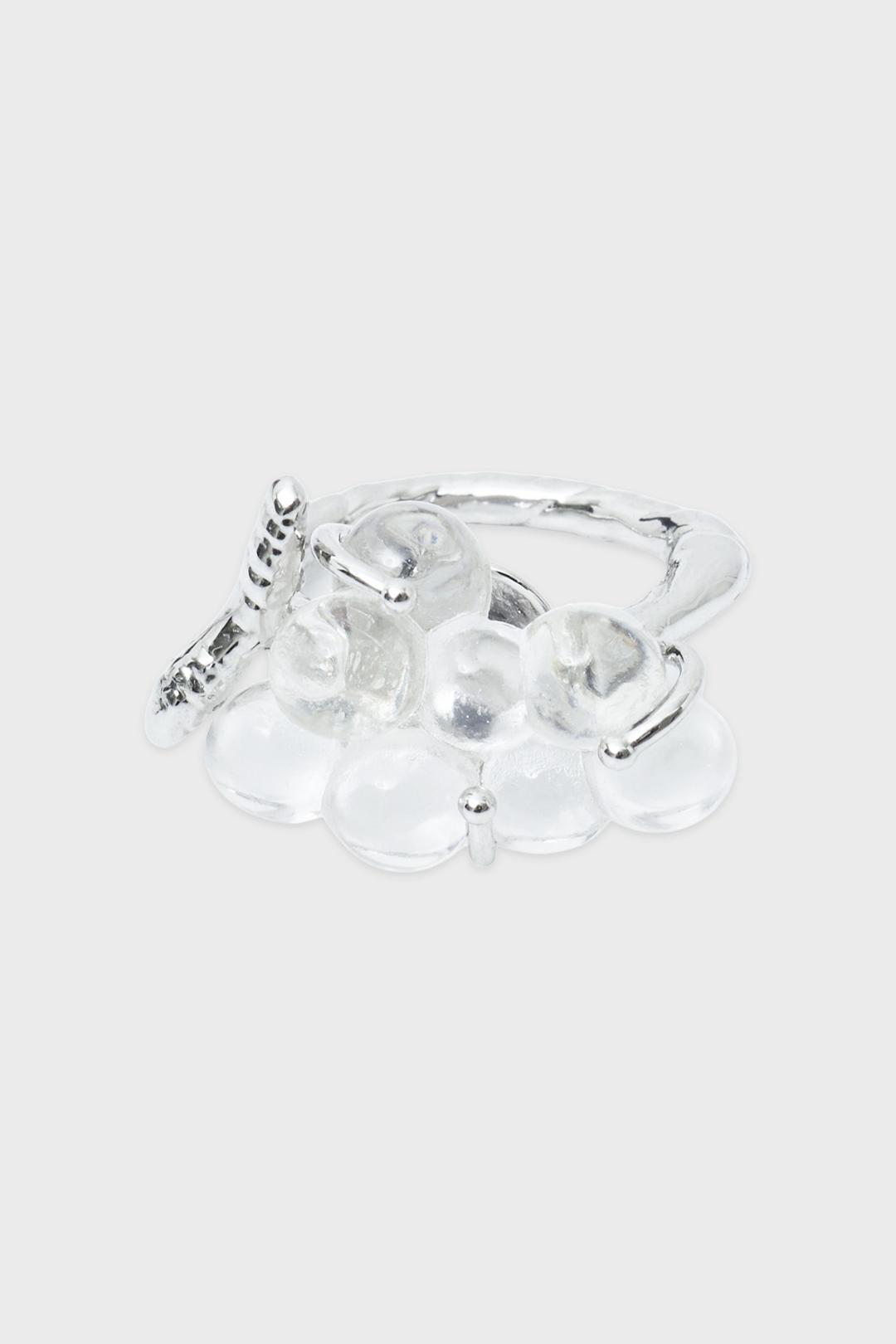 Clear Grape Ring (Silver)