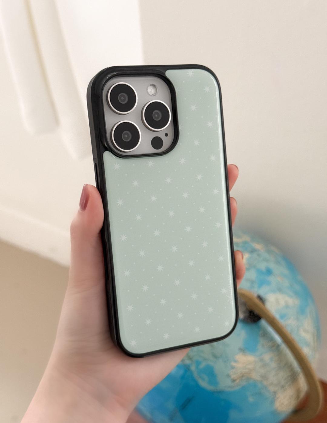 Mint star dot epoxy case