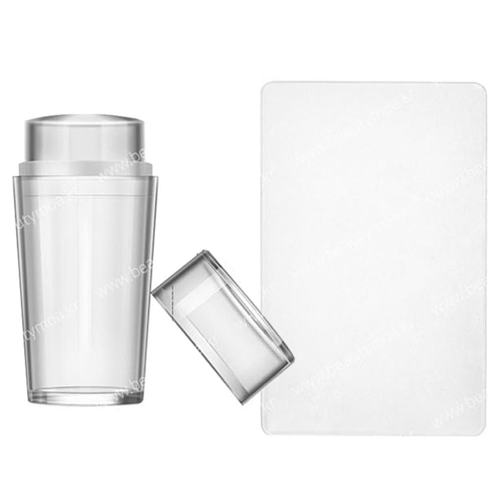 실리콘 네일 꾹꾹이 + 스크래퍼 와이드 프렌치 스탬프 고무 스탬핑 도장아트 실리콘도장 네일꾹꾹이