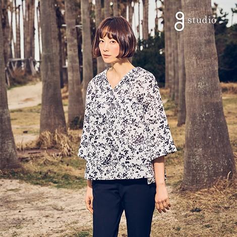 23SS 프렌치린넨100 시그니처 블라우스