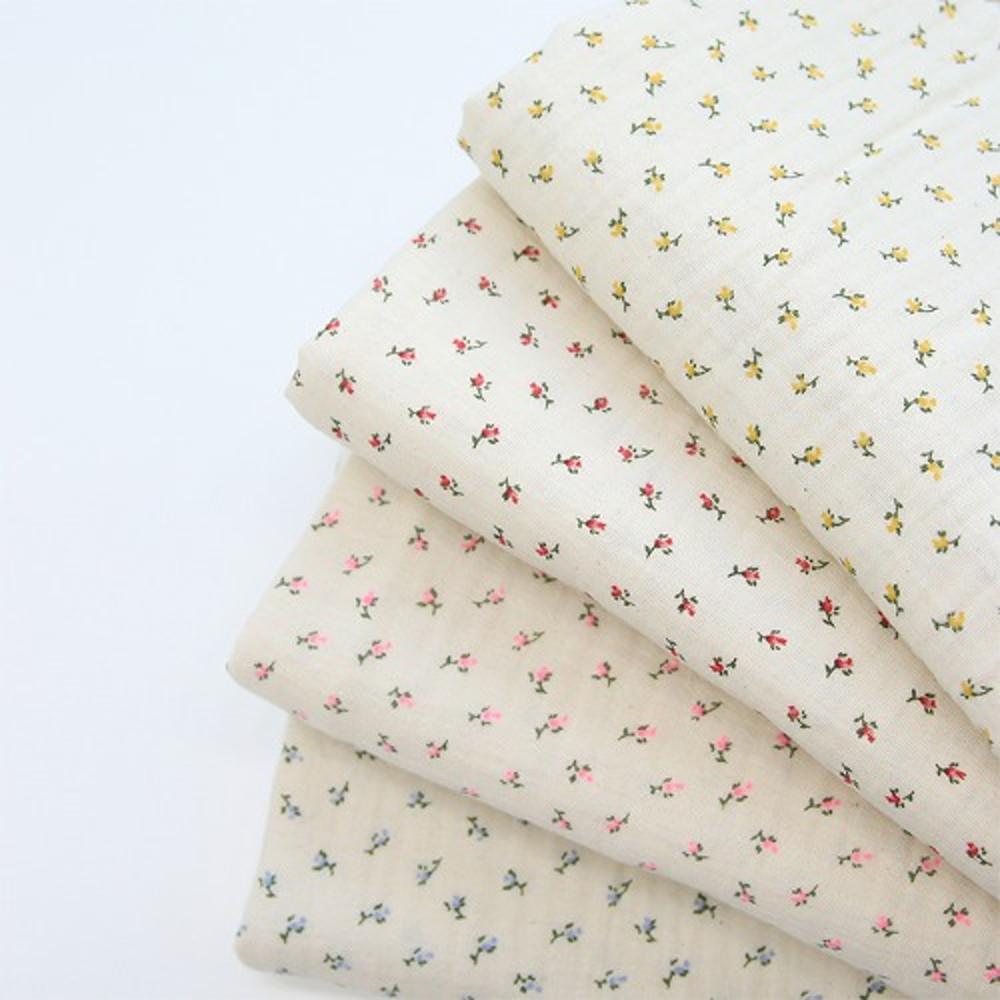 대폭 이중거즈 잔꽃 플라워 4color C0