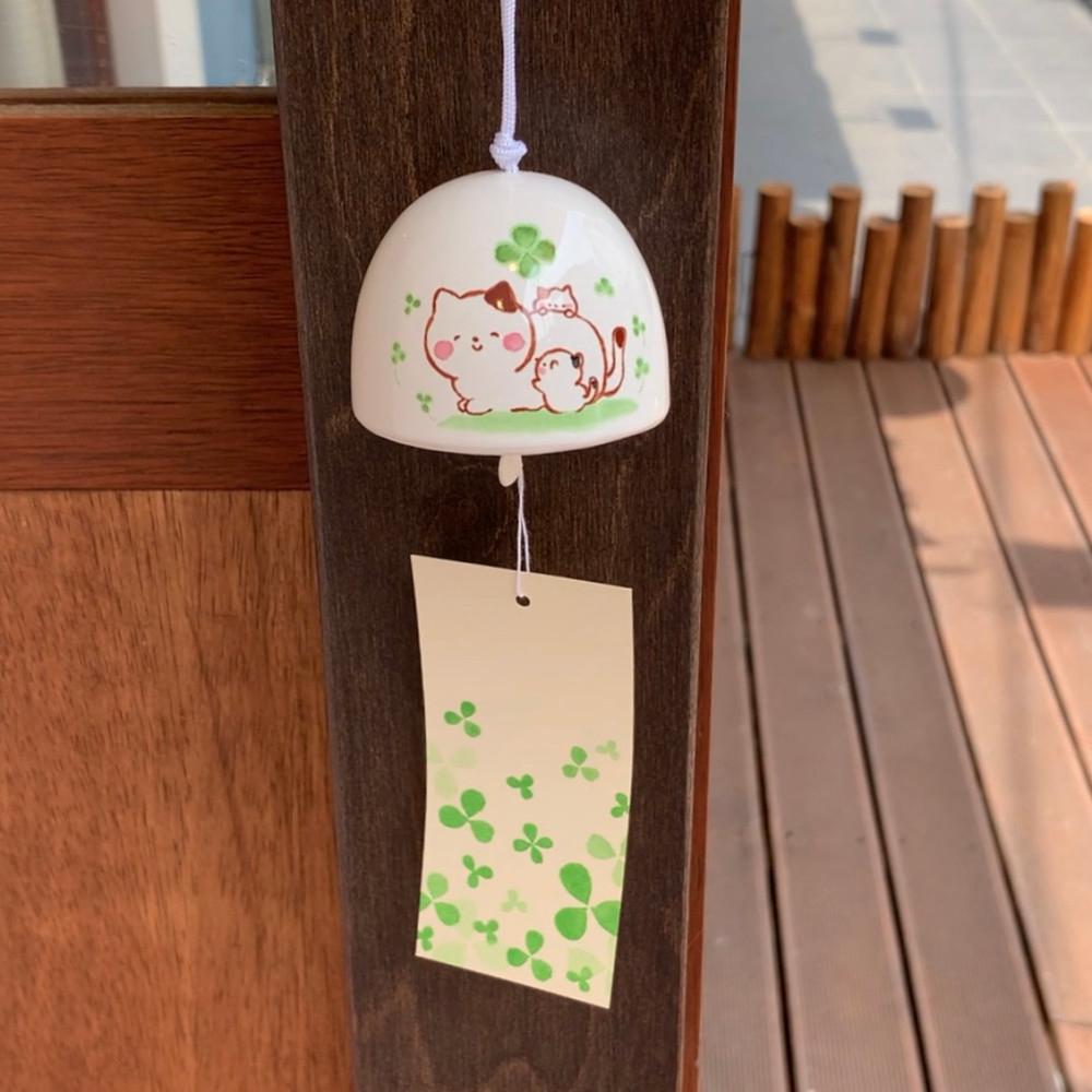 일본 후우링 유리풍경 여름 액막이 행운 종