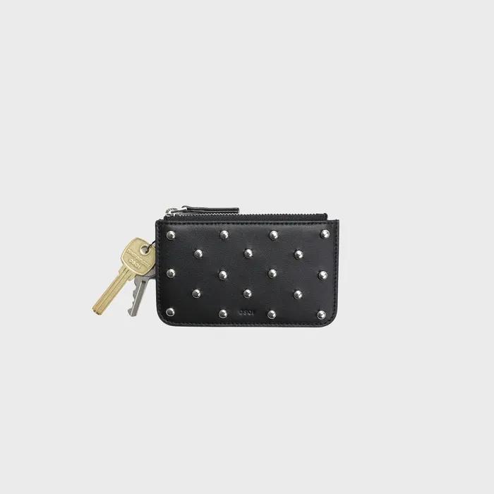 CARD HOLDER WALLET [BLACK STUD]