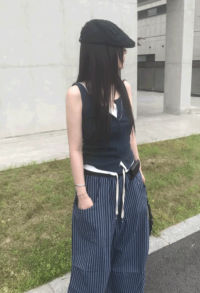버튼 슬릿 나시