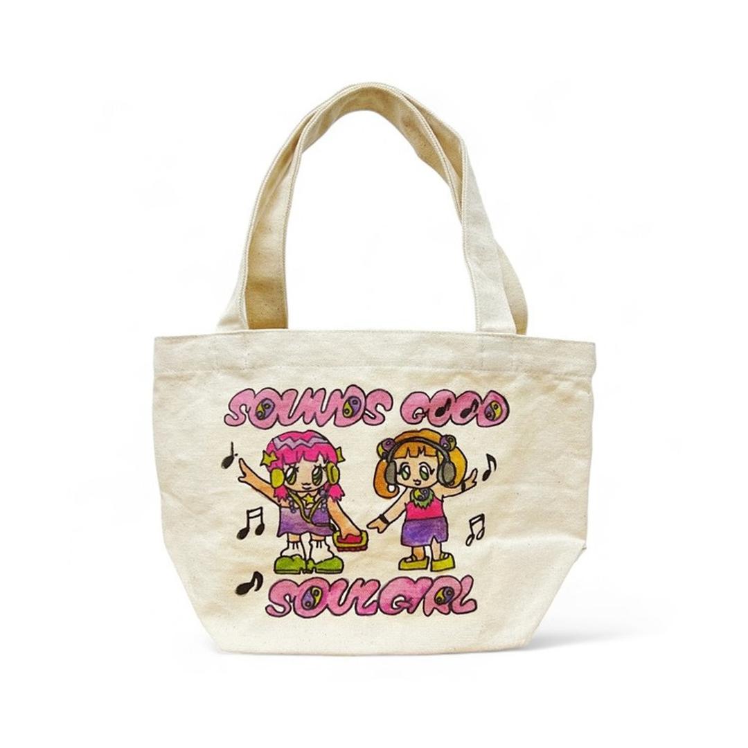 [SOULPUSSSYCAT] SOULGIRL Loves Music Mini Bag - Natural