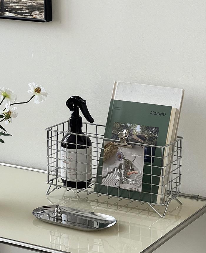 스텐 직사각바구니