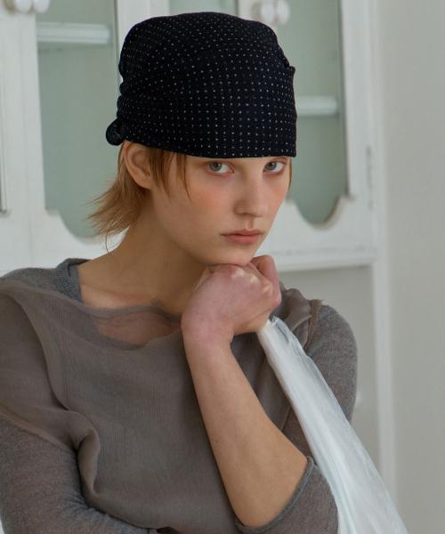 BANDANA SCARF / DOT / BLACK