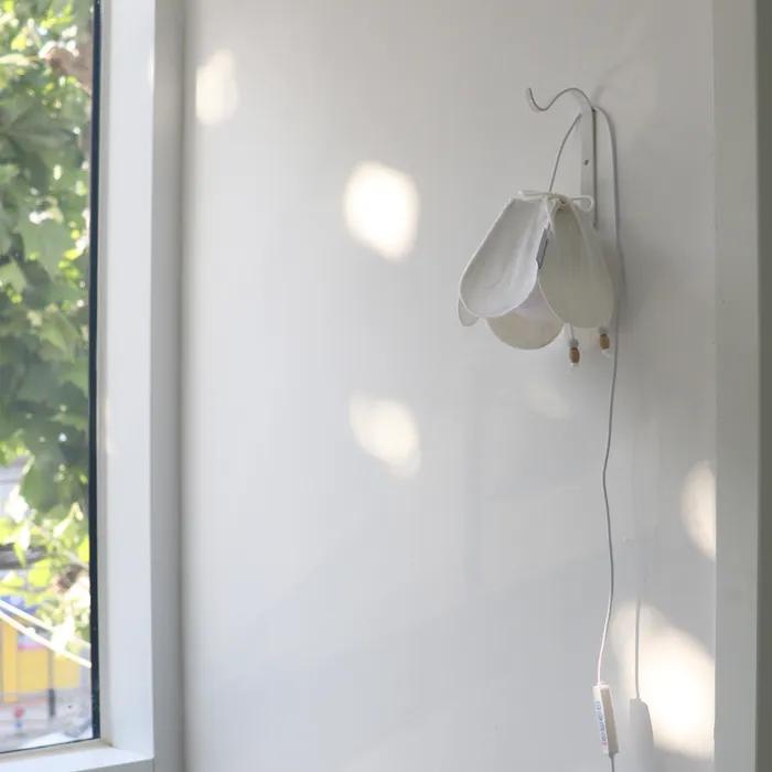 white flower patchwork hanging lamp