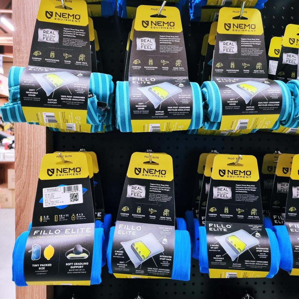 니모 필로 엘리트 필로우 휴대용 초경량 에어 베개 트래킹 여행 차박 백패킹 아웃도어