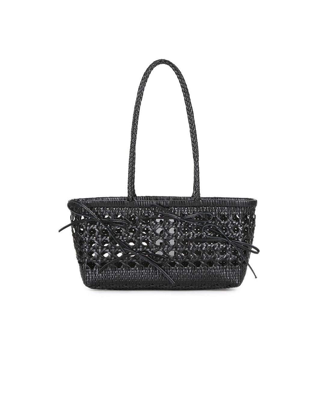 BISCUIT SHOULDER BAG [BLACK]