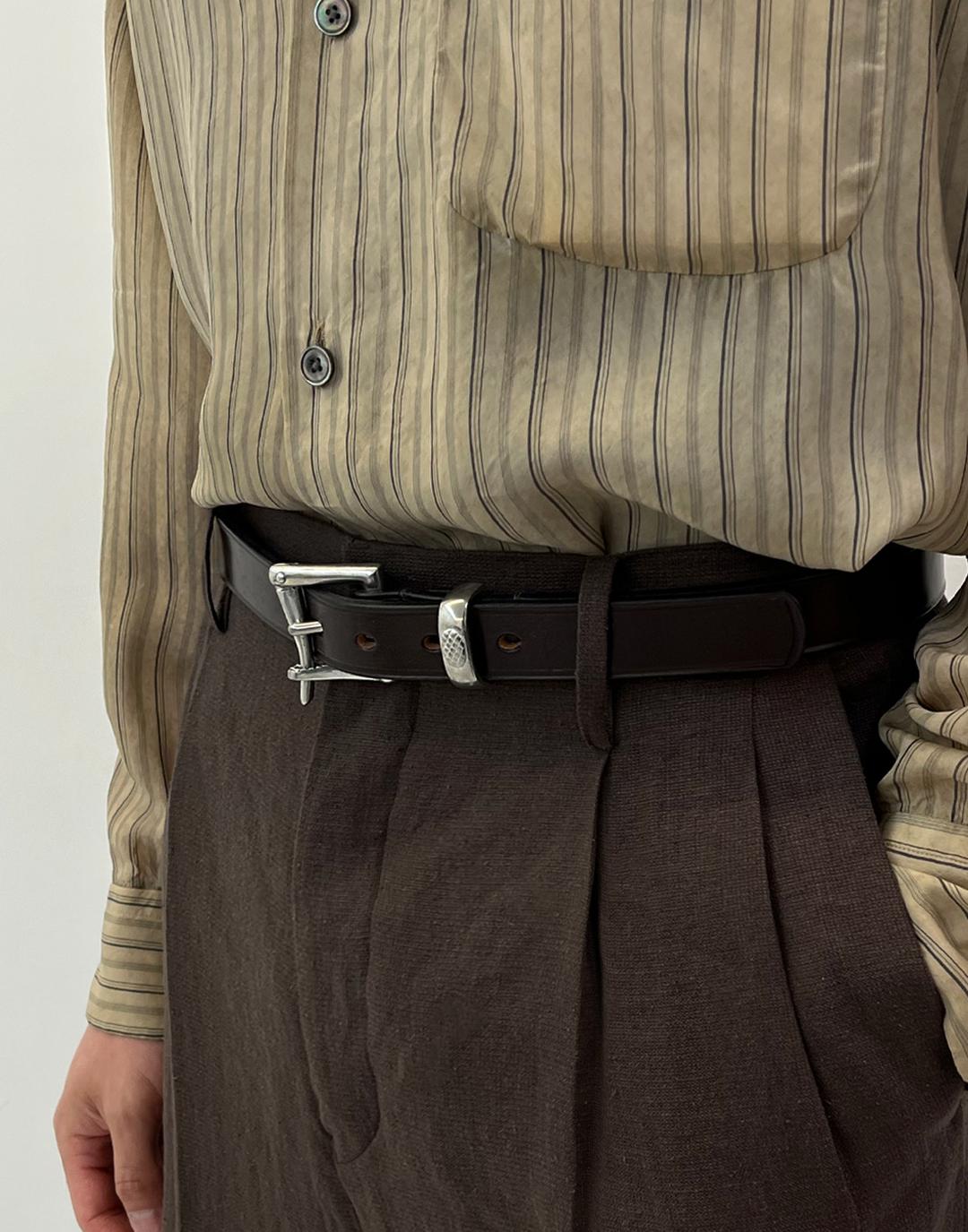 1" Quick Release Pewter Buckle Belt (Chestnut)