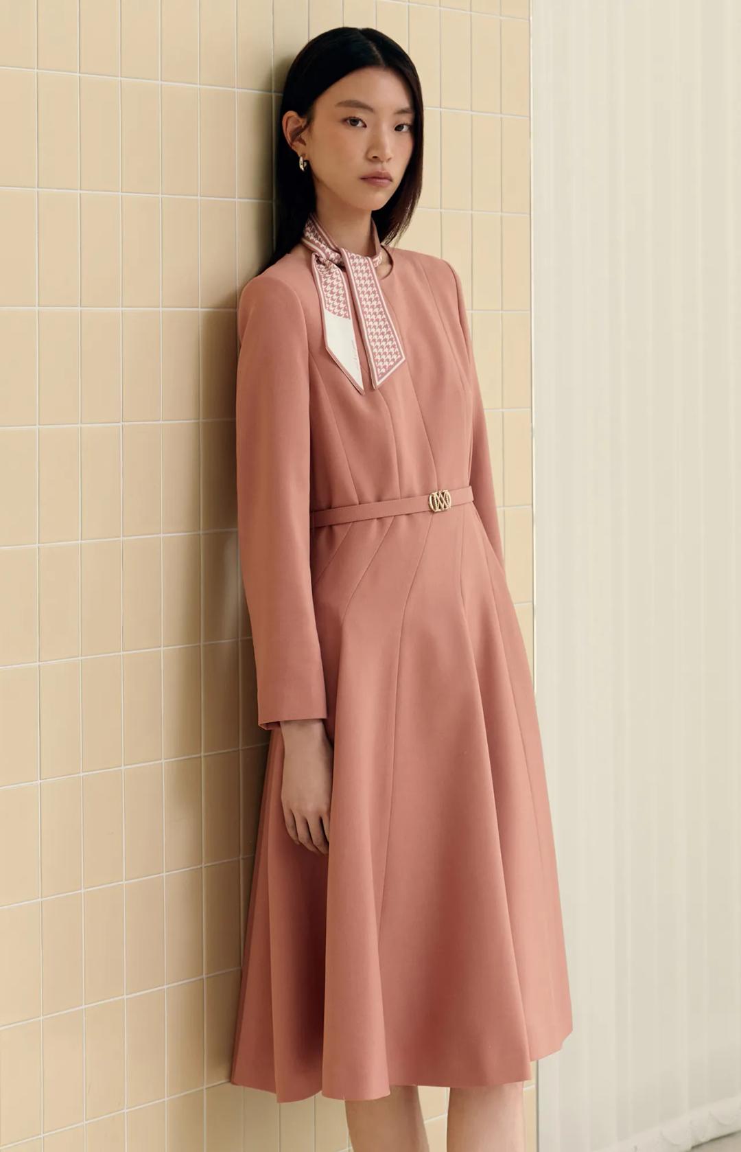 스핀 스카프 원피스