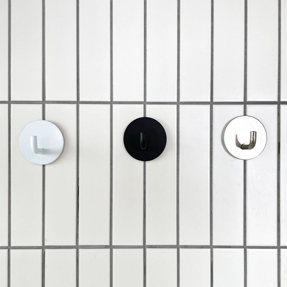 간편 부착형 원형 스텐 후크 무타공 걸이