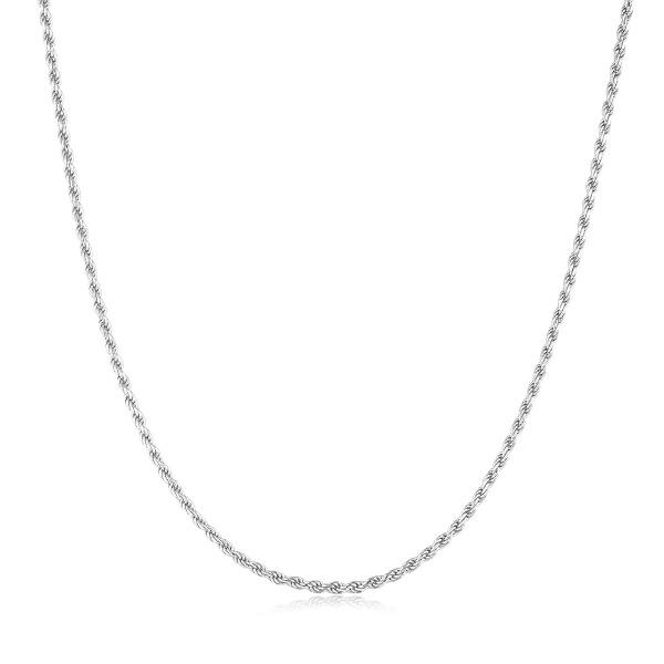 [제로베이스원 리키, 비비지 엄지, 우주소녀 엑시 착용] 로프 트위스트 체인 925 실버 목걸이 N058-04H