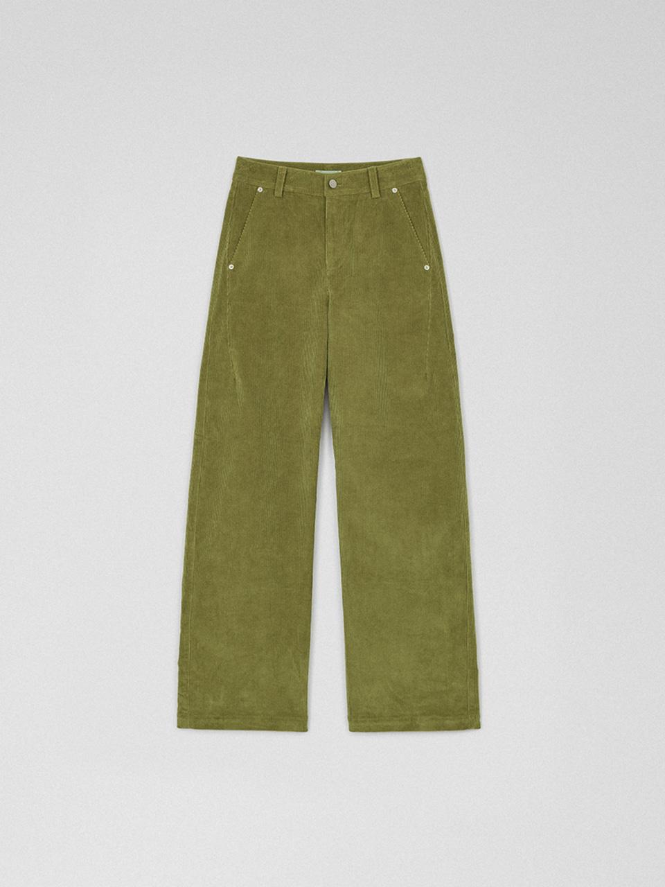 프렌치 코듀로이 팬츠 올리브