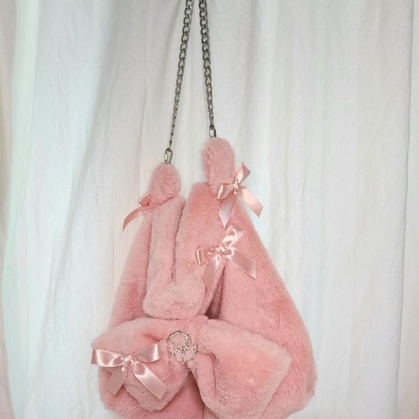 mink fur shoulder bag