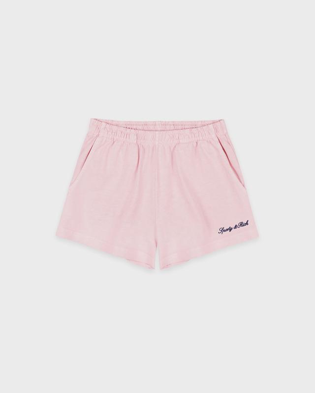 Syracuse Embroidered Disco short - Pink Dolphin/Navy - Pink Dolphin / X-Small