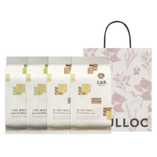 오설록 웨하스 종합세트 (녹차2개+얼그레이2개) (쇼핑백 포함)