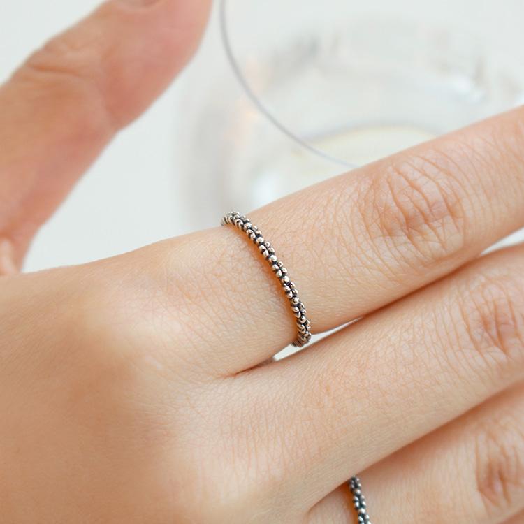 925 Silver Lobelia Stack Ring/로벨리아