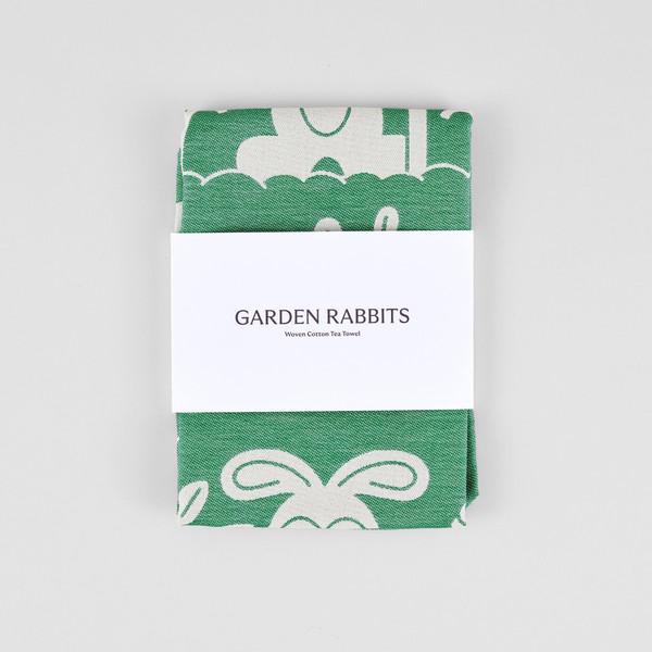 [ Wrap ] Garden Rabbits_ Cotton Towel