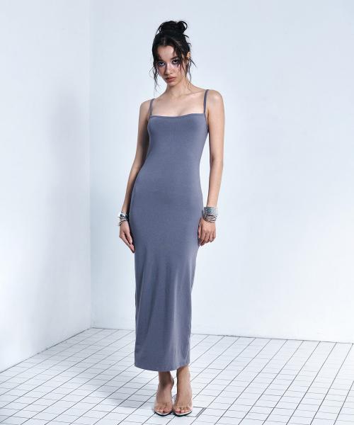 Zuzu Long Dresses (Violet Grey)