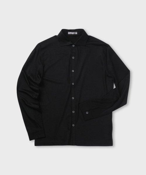 실크 텍스처 슬림핏 셔츠 2COLOR