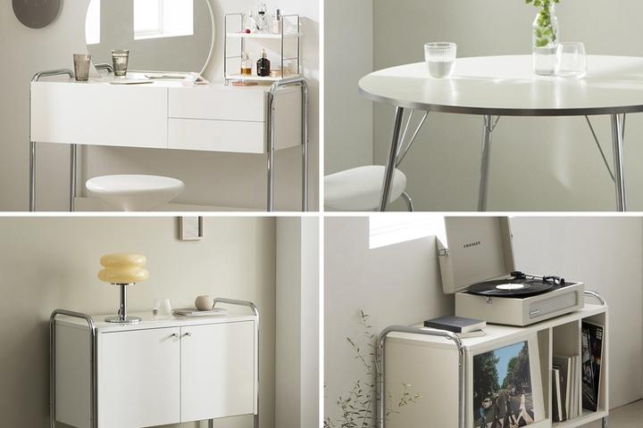 [단독]소울 캐비넷 높은 수납장/콘솔 화장대/매거진랙/원형 식탁 테이블 (12type)