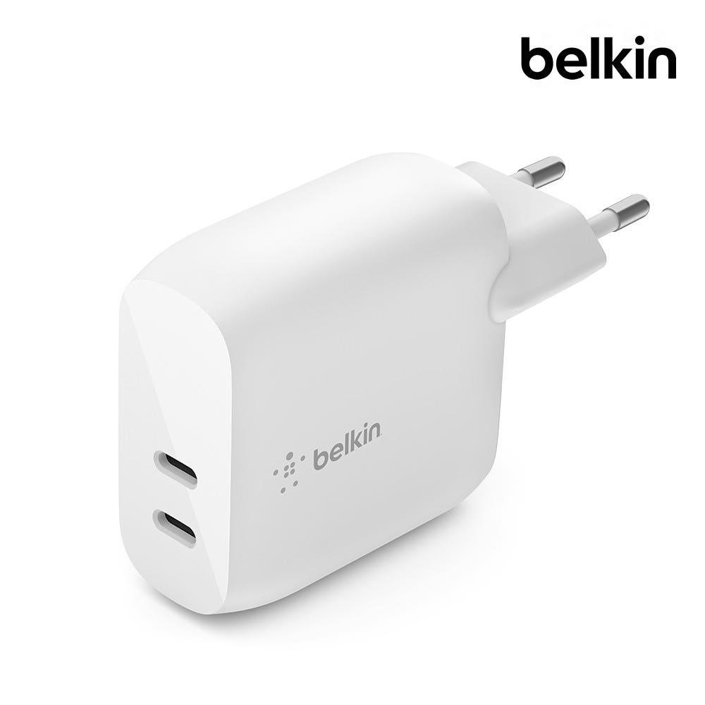 벨킨 부스트업 40W 듀얼 USB C타입 PD 3.0 고속 충전기 2포트 WCB006 아이폰15프로 아이폰15프로맥스 14 13 12 갤럭시 S24 아이패드 호환