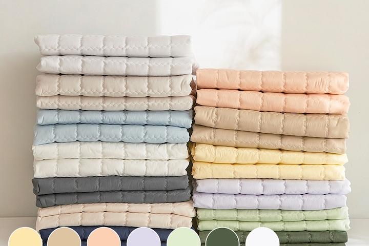 순면100% 보이드 호텔식 누빔패드 고정밴드 SS/Q/K/KK 13컬러