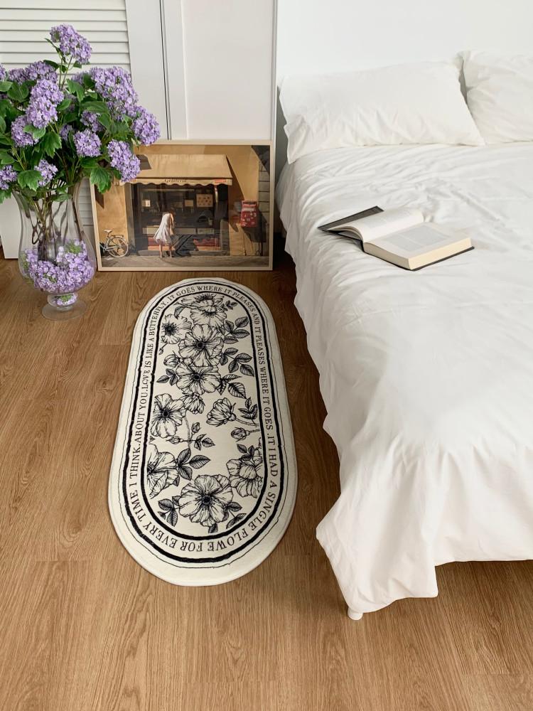 로맨틱 가든 침실 러그 주방매트 발매트 2종