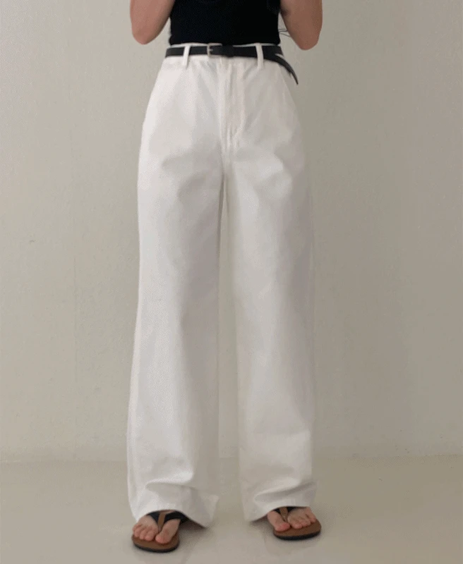 모어 소프트 와이드 코튼 팬츠 (3기장, 빅사이즈, 4color)