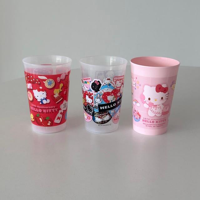 키티 50th 롱롱 컵