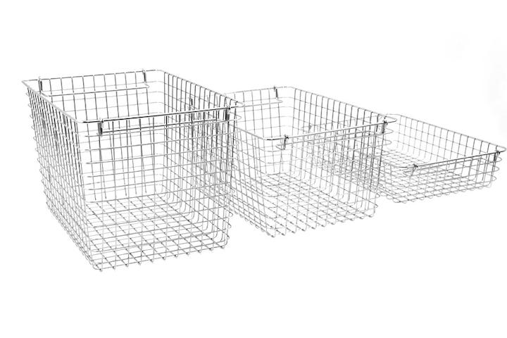 [오늘의딜] 스테인리스 와이어 바스켓 캠핑 차박 수납 철제 바구니