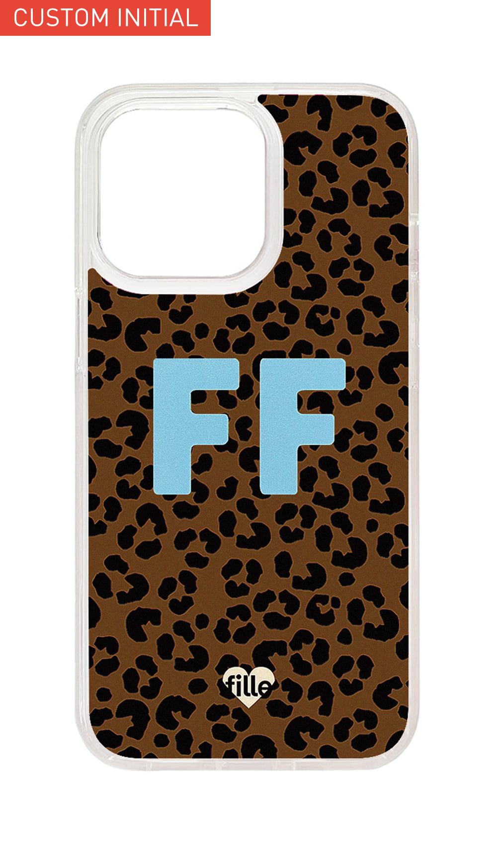 [커스텀 이니셜/맥세이프] 투명 젤하드 Flower iPhone Case - Brown 스카이 폰트