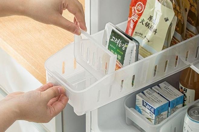 [5% 쿠폰] 칸막이 조절 팬트리 틈새 수납 주방 냉장고 정리함
