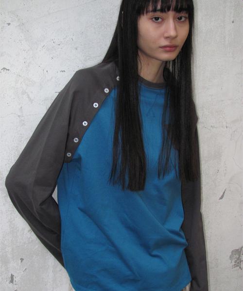 PWC 버튼업 포켓 레글런 티_틸