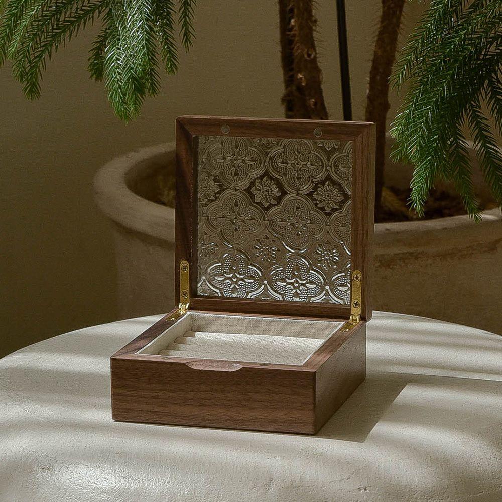 스퀘어 플로라 미니보석함 - 3Color   #Square flora mini jewelry box