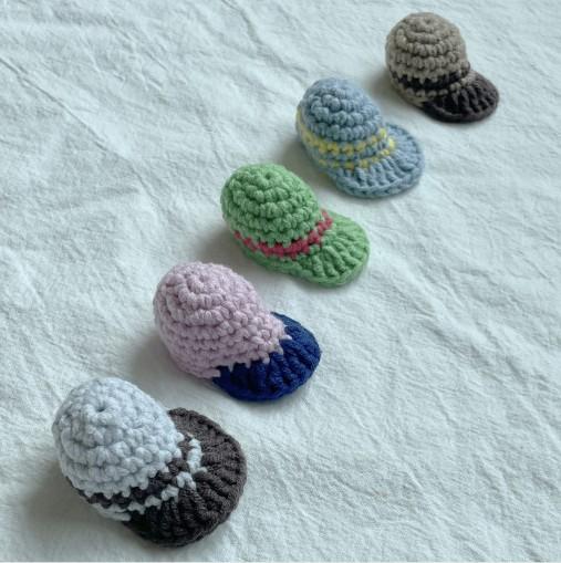 [진주] 뜨개모자 키링 5종