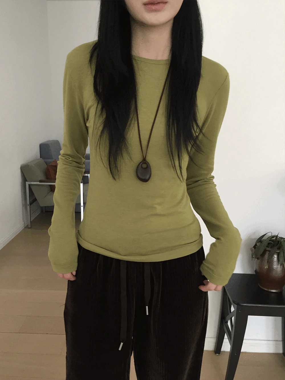 클레드 레이어드 컬러 긴팔티 (7c)