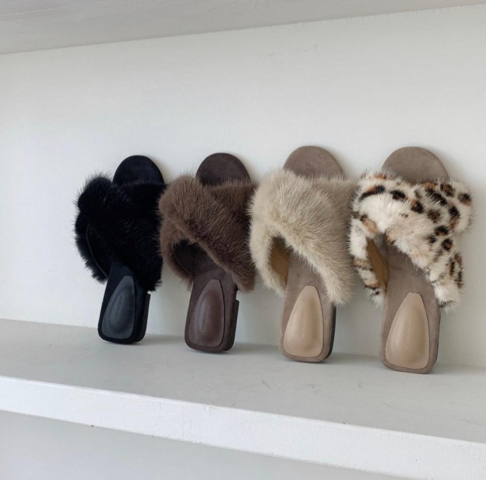 투에이치)리얼밍크 크로스뮬