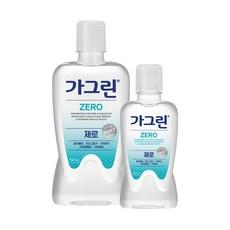 가그린 제로 750ml + 250ml 구강청결제 세트
