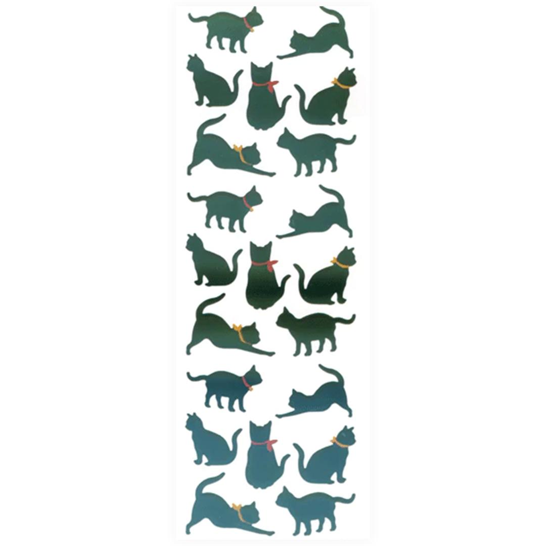 (오로라) AURORA STICKERS BLACK CATS  검정 고양이 스티커