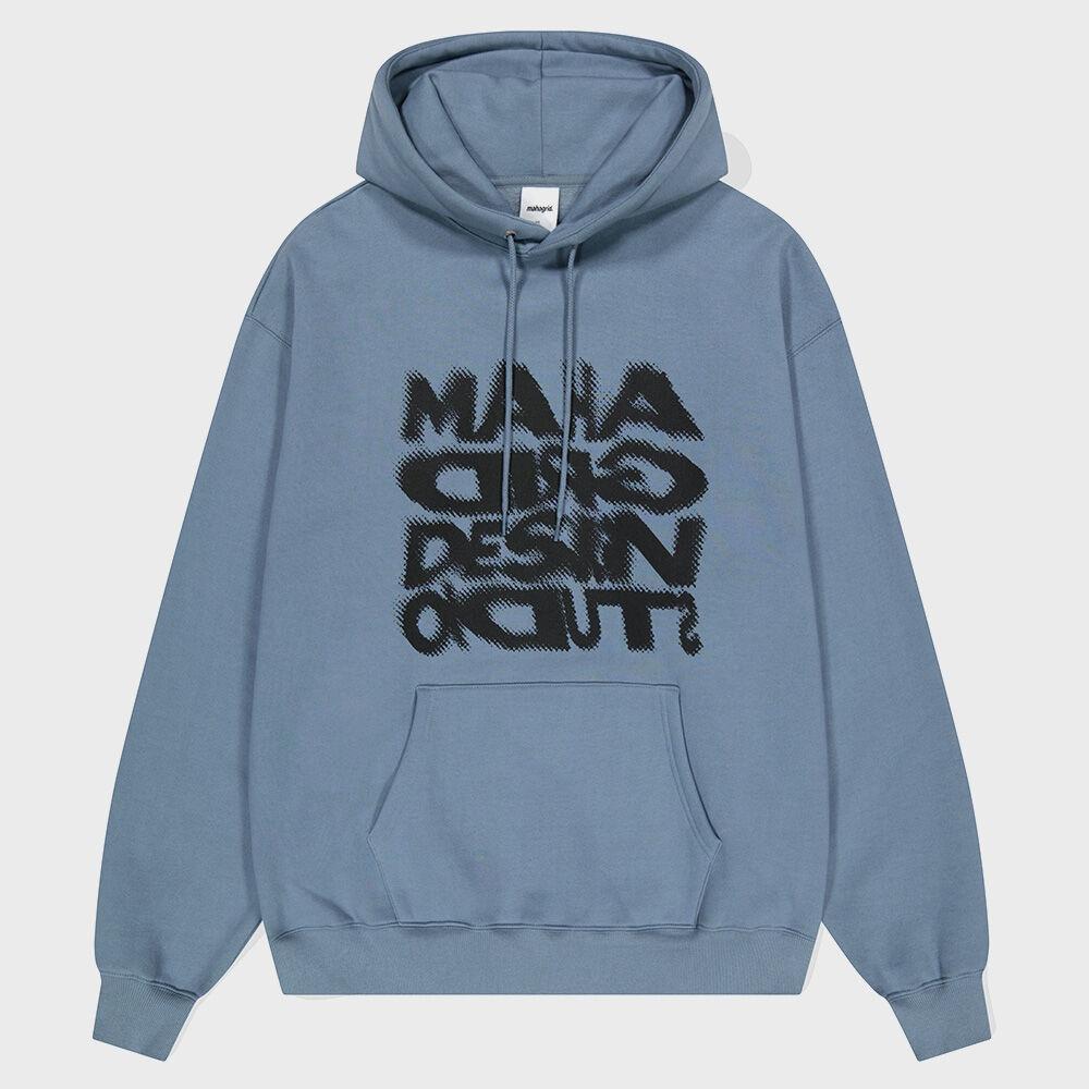 HALFTONE HOODIE BLUE(MG2DFMM423A)