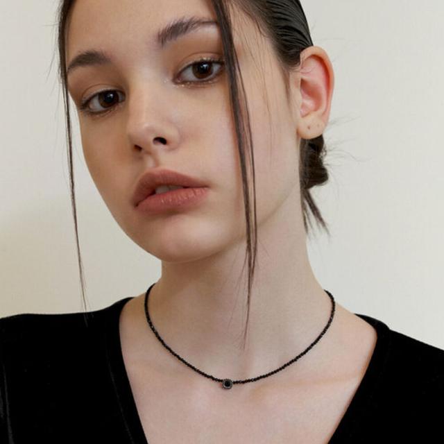 [단독]antique black cubic necklace_하트ver추가
