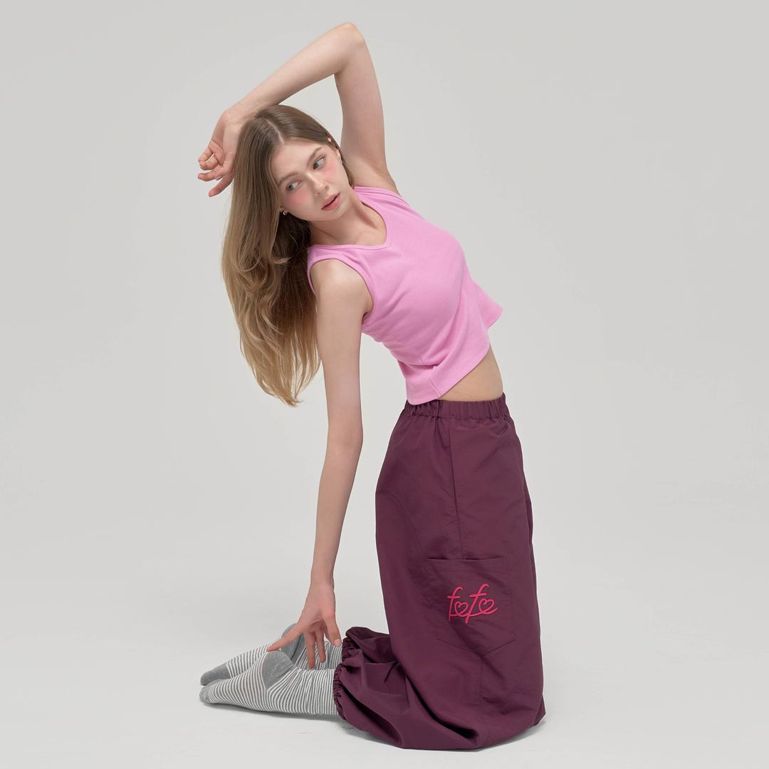 Climbing Heart Flow Harem Pants_Wine