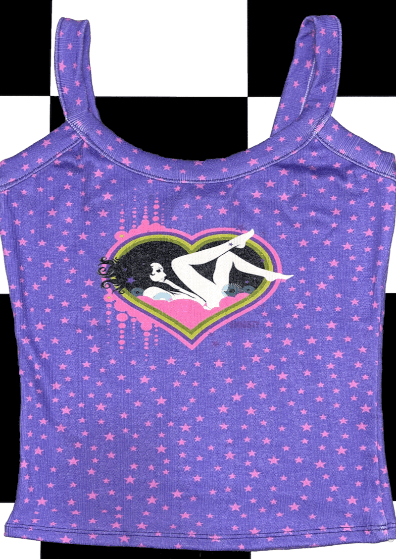 DIVA POINTELLE CAMI IN PURPLE