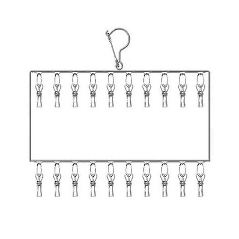 꿈꾸는키친 양말 스카프 모자 옷걸이 빨래 건조대, 1p, 실버, 1개