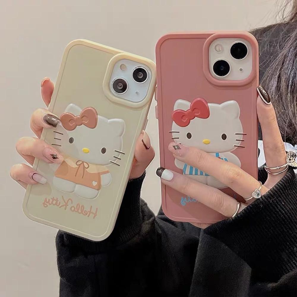 실리콘 귀여운 헬로키티 곰돌이 아이폰 핸드폰케이스